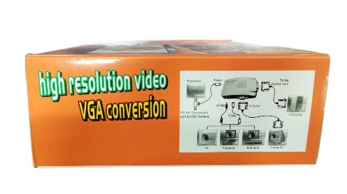Convertitore Video VGA ad AV/S-Video | Adattatore Universale per PC, TV, Proiettori e DVR
