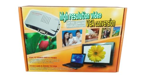 Convertitore Video VGA ad AV/S-Video | Adattatore Universale per PC, TV, Proiettori e DVR