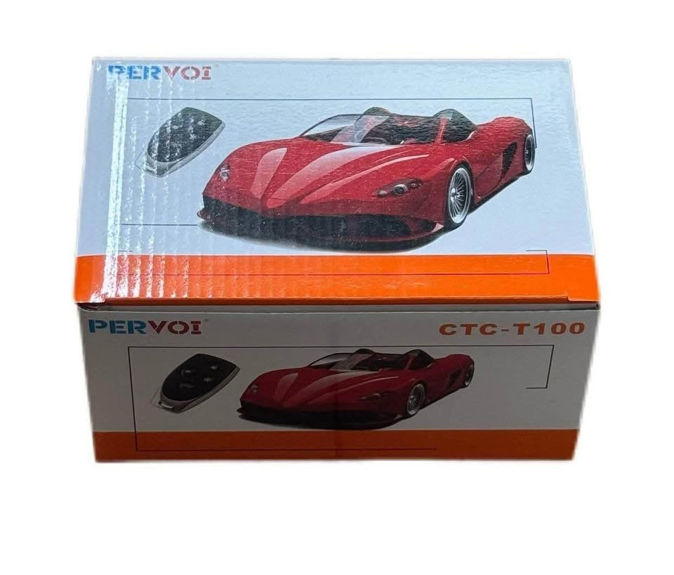 Antifurto Auto Universale CTC-T100 | Sistema di Allarme con Sirena, Telecomandi e Blocco Motore