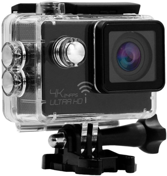 Action Cam 4K Ultra HD WiFi | Impermeabile 30 m + Telecomando Wireless + Accessori Completi