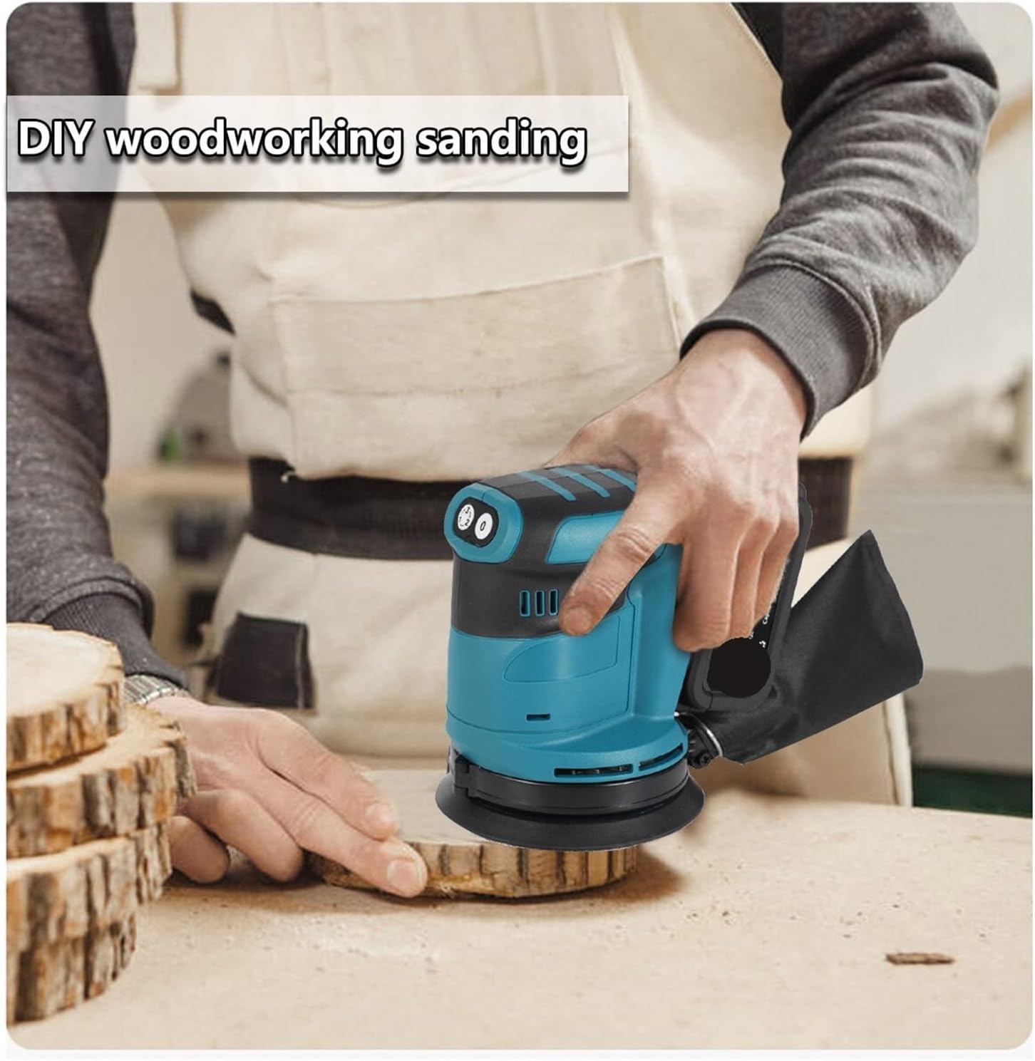 Levigatrice Orbitale a Batteria 18V LXT DBO180Z – 125mm (5”) | Senza Fili | Potente e Silenziosa per Legno, Muro e Verniciatura