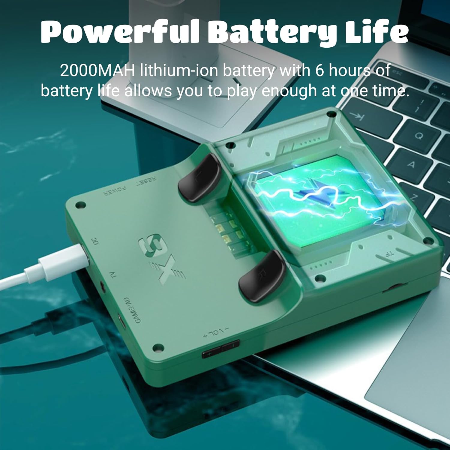 Console Portatile Retro X6 | 3.5” HD, 2000 Giochi Integrati, Batteria 2000 mAh, TV Out, 2 Giocatori