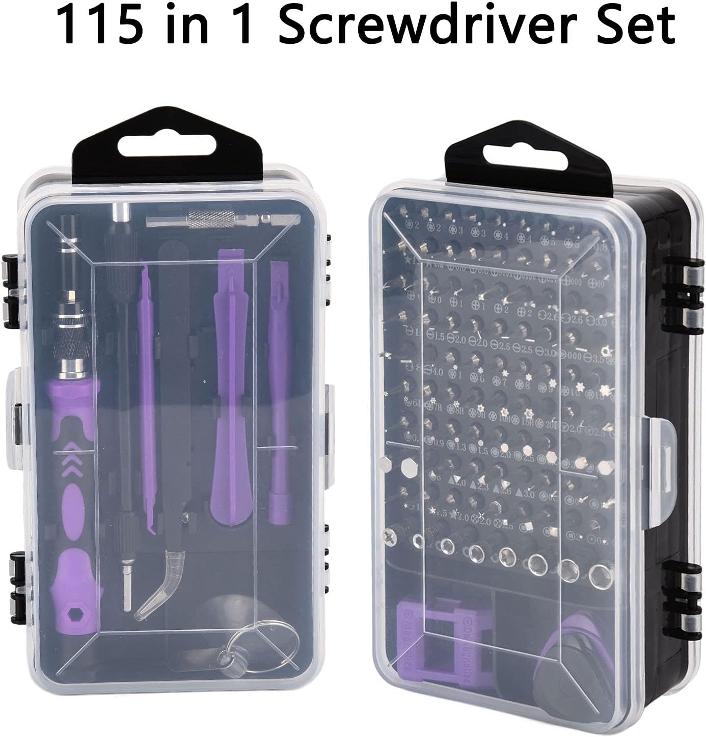 Kit Cacciaviti di Precisione 115 in 1 | Set Professionale Magnetico per Elettronica, Smartphone, PC e Occhiali