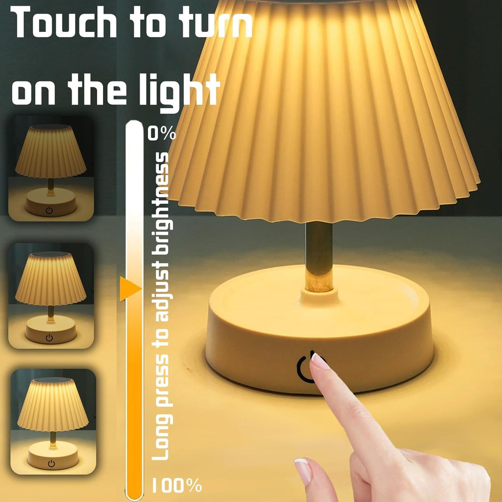 2 Lampade da Tavolo Pieghevole Ricaricabile – Collapsible Outdoor Table Lamp 1200 mAh