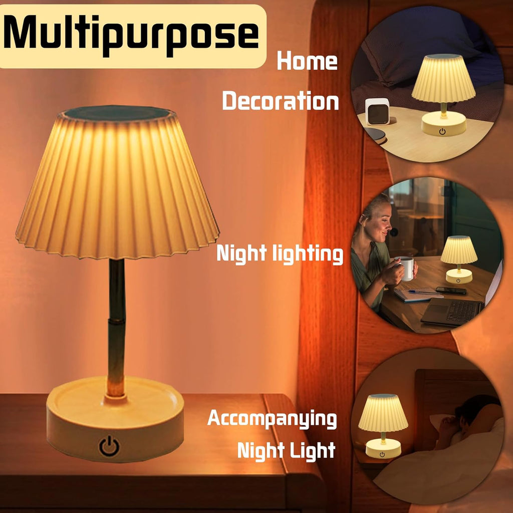 2 Lampade da Tavolo Pieghevole Ricaricabile – Collapsible Outdoor Table Lamp 1200 mAh