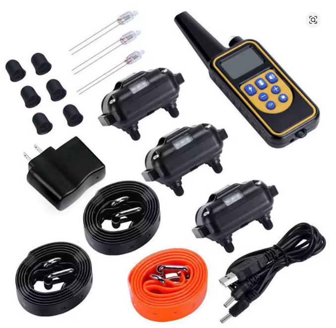 Collare Addestramento Cani Impermeabile IP67 | Ricaricabile con Telecomando LCD fino a 800 m | 3 Modalità: Suono, Vibrazione, Luce